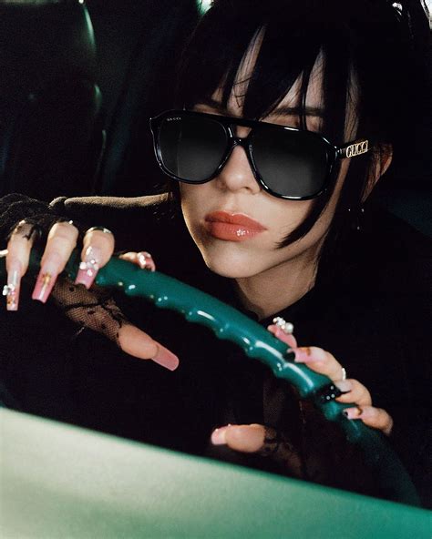 gucci eyewear billie eilish|Billie Eilish Gucci campaign.